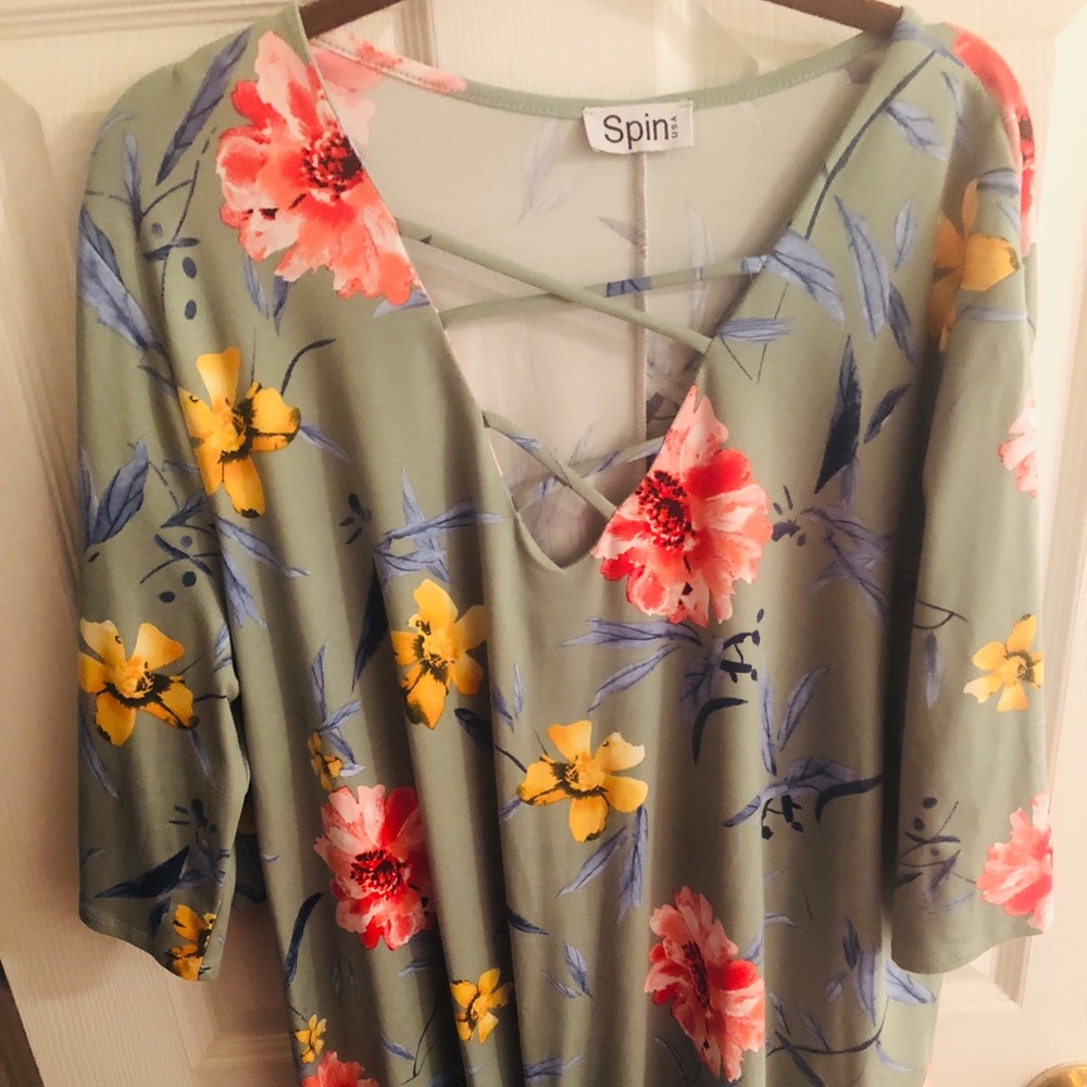 Floral tunic